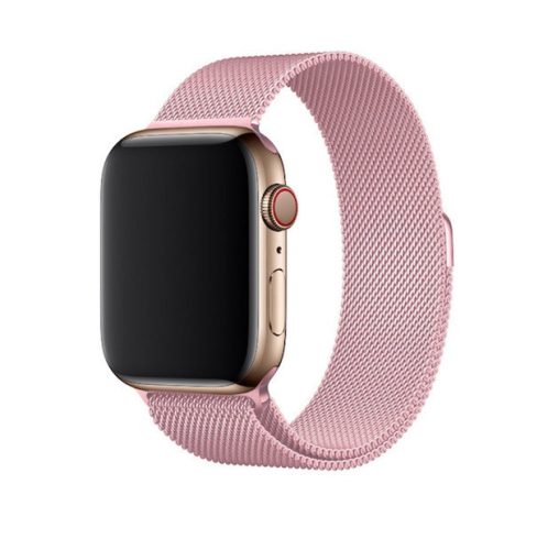 Apple Watch 42 44 45 49 mm milano fém óraszíj púder