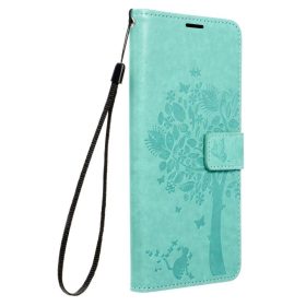   Xiaomi Redmi Note 11 Pro oldalra nyíló könyv tok Ág minta zöld