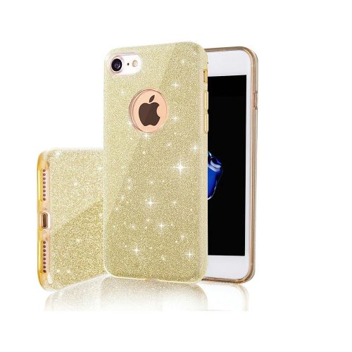 Samsung Galaxy A21s Glitter szilikon csillogó tok arany