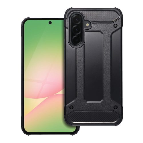 Samsung Galaxy A56 5G erősített ütésálló szilikon tok fekete