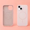 Apple Iphone 17 Pro Magsafe kameravédős szilikon tok rózsaszín