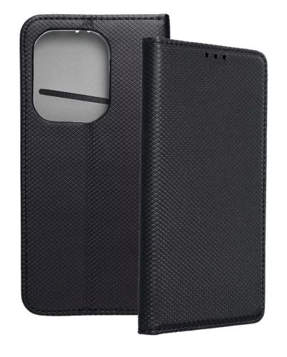 Xiaomi Redmi Note 14 4G nyitható könyv flip telefon tok fekete