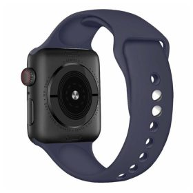 Apple Watch 38 40 41 mm szilikon óraszíj sötétkék