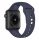 Apple Watch 38 40 41 mm szilikon óraszíj sötétkék