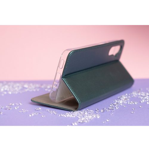 Honor 200 Lite nyitható flip tok sötétzöld