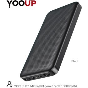 Yooup P03 10000mAh Powerbank Fekete