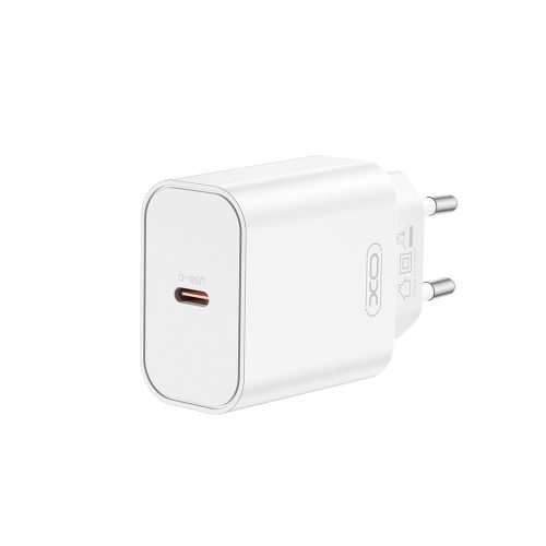 Hálózati töltőfej XO CE32 Type-c PD 20W gyors töltő adapter fehér